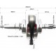 Коленвал+подшипники+шестерня 110cc-Active JWBP