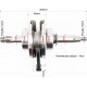 Колінвал+підшипники+шестерня 110cc-Active JIALING