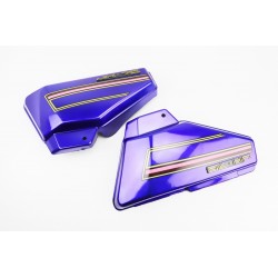 Пластик-крышка бардачка, левая, правая к-кт, синий Китай