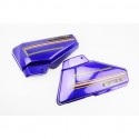 Пластик-крышка бардачка, левая, правая к-кт, синий Китай