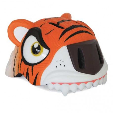 Шлем велосипедный Crazy Safety "Оранжевый тигр" детский 49-55см