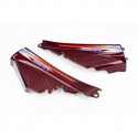 Пластик-боковой средний левый, правый к-кт 2шт, бордовый с наклейками Китай
