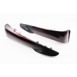 Пластик-захисту ніг правий+лівий к-кт, темно-бордовий, чорна вставка Китай (320516)