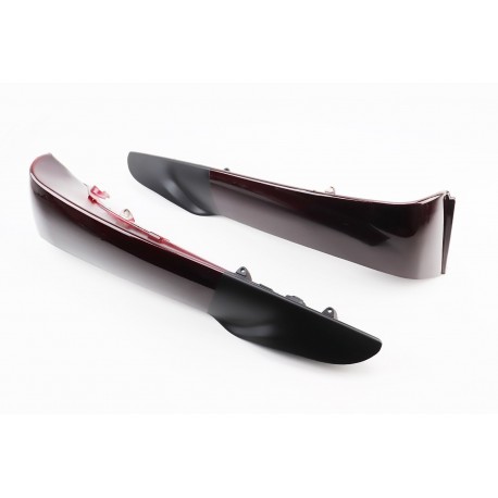 Пластик-захисту ніг правий+лівий к-кт, темно-бордовий, чорна вставка Китай (320516)