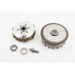 Сцепление, маховик в сборе (6 болтов, маховик 73 зуб.) CB-150/200cc тип 1 Китай