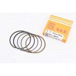 Кольца поршневые СВ125cc 56,5мм STD (толщина-1,1мм), жёлтая коробка SEE