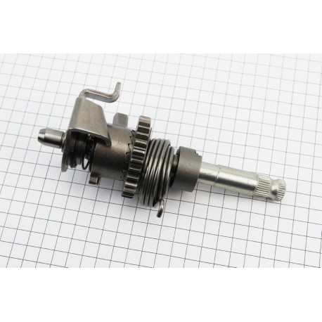 Вал кікстартера в зборі (шестерня, пружина) CB250 TATA