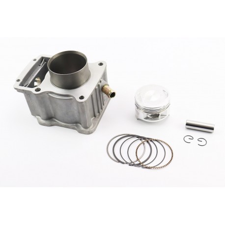 CG200-OHV Циліндр к-кт (цпг) 200cc-63,5мм, водяне охолодження (висота циліндра 76/107мм) (палець 15мм)(без прокладок) Китай