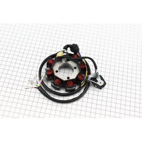Статор магнето (генератора) (8 котушок "5 дротів"), (d-88,5мм) Китай