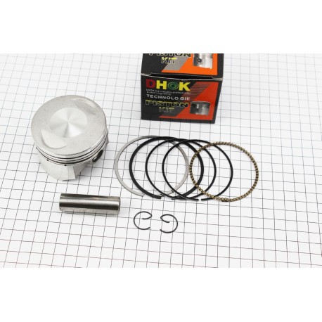 Поршень к-кт CG250cc 67мм+0,25 (высота 46мм, палец 16мм) DHOK