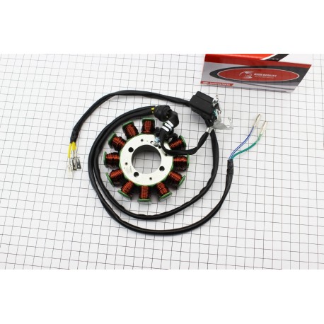 Статор магнето (генератора) (12 котушок "5 дротів"), 200cc (d-93мм) ZHENGHE