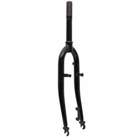 Вилка 26"ST 1-1/8 жестк. -шток-190мм  disc/v-br под эксцентрик черный FSD