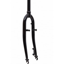 Вилка 28" ST1-1/8  жестк. шток-220мм disc/v-br под эксцентрик черный FSD