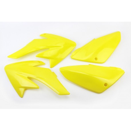 Пластик-весь к-кт деталей-7од., жовтий Honda CRF70/KAYO CRAZY CAT 140cc/GEON X-PIT Китай