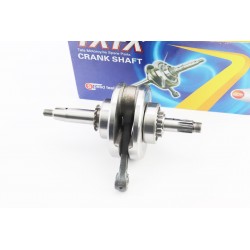 Колінвал+підшипники+шестерня 125cc (палець 14мм) TATA
