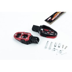 Підніжки передні к-кт 2шт, чорний-червоний RIDE IT