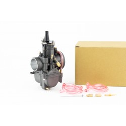 Карбюратор SPORT PWK 30, d-30мм с мех. заслонкой, чёрный металл (качественная копия) (в картонной упаковке) KEIHIN