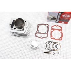 Цилиндр к-кт (цпг) CB150cc-62мм (высота цилиндра 69/97мм) (палец 15мм), красная коробка SEE