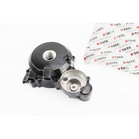 Крышка двигателя, левая CB-250cc, черная TATA