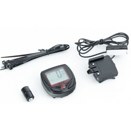 Велокомп'ютер 15-функцій, дротовий, чорний (китайська версія), без батарейок Китай