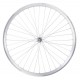 Колесо пер. VLT  28" под V-br обод двуст. AL 36H с проточкой silver- Втулка ST SHUNFENG SF-HB03F на гайках CP