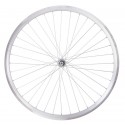 Колесо пер. VLT  28" под V-br обод двуст. AL 36H с проточкой silver- Втулка ST SHUNFENG SF-HB03F на гайках CP