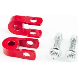 Удлинитель заднего амортизатора 25мм к-кт 2шт, красный Китай