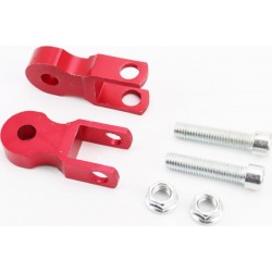 Подовжувач заднього амортизатора 45мм к-кт 2шт+болти+гайки, червоний Китай