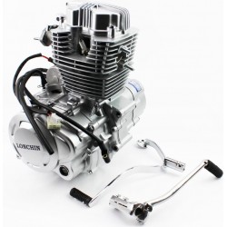 Двигун мотоциклетний в зборі CG-200cc Viper-ZUBR (вторинний довгий вал-під реверс) Китай