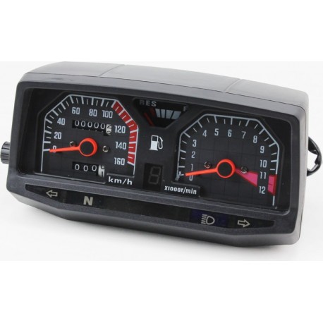 Спидометр ZS-125J (тахометр электронный), серый, 4 фишки Китай