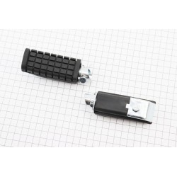 Подножки передние к-кт 2шт, серая пластина Китай