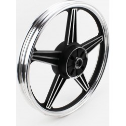 Диск колісний задній литий 18x1,6 ZS-200 (під роздільні гумки) "зірка", чорний (вісь 15мм) Китай