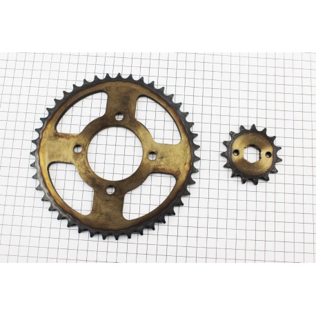 Звезды к-кт ZS125J-428H-43T+15T "калёная" Crocodil