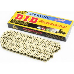 Цепь привода колеса 520HVOx120L GOLD (с сальниками) D.I.D.