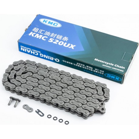 Ланцюг приводу колеса 520HVOx124L (з сальниками), оригінал KMC
