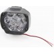Фара дополнительная светодиодная влагозащитная-9 LED, (77x64мм) с креплением Китай.