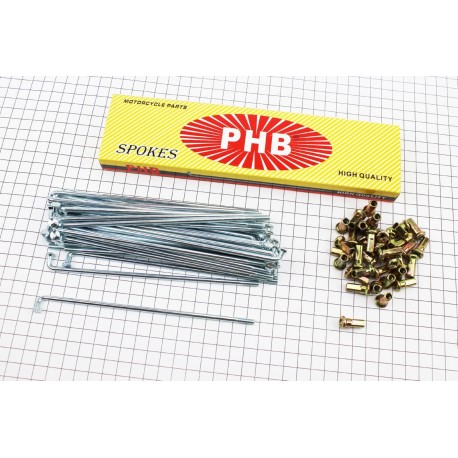 Loncin LX200GY-3 Спиця заднього колеса L-160мм, D-3,7мм, к-кт 36шт PHB