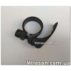 Зажим трубы сидения UNO Ø34,9мм (алюминиевой рамы) c эксцентриком черный