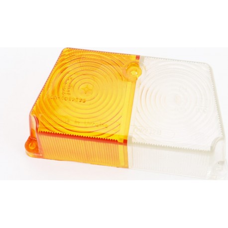 Стекло фонаря коляски переднее, бело-жёлтое Украина