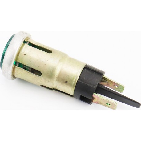 Глазок панели приборов, зелёный с лампочкой МТ Импорт