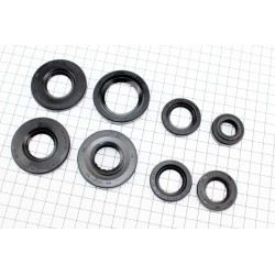 Сальники к-кт 8шт (16,5x30x7/10/ 22x35x7/ 22x36,5x6-2шт/ 25x52x6-2шт/ 25x52x7/9,5/ 35x52x8,5) (Юпитер) TMMP