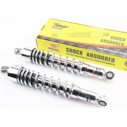 Амортизатор задний 330мм, D-52мм (втулка 12мм / втулка 10мм) регулир., хром к-кт 2шт TMMP