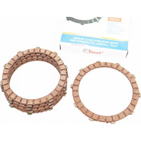 Диски зчеплення фрикційні 4,5мм к-кт 5шт 12V ATLANT