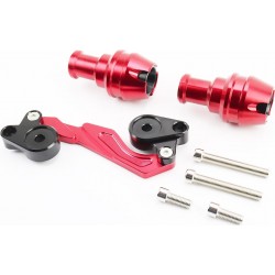 Крашпеди-слайдери (відбійники) універсальні, зі зміщеним кріпленням, червоний к-кт 2шт Китай