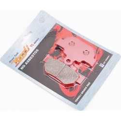 Тормозные колодки (дисковые) SUZUKI-GZ 250/GZ 125/TU 250/TU 250/VL 250/LS 650/ SIAMOTO-Geco 250, к-кт, красные YONGLI