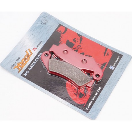 Тормозные колодки (дисковые) Honda CRM 250 R/CRM 75/NX 250/XL 250 RL/XR 250/CR 500/ ATC 350, к-кт, красные YONGLI