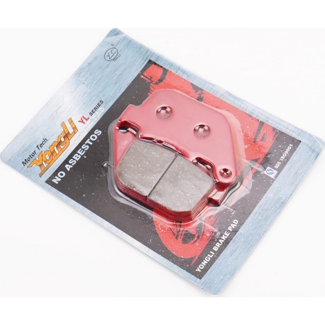 Тормозные колодки (дисковые) HARLEY DAVIDSON-XL 50 50th Anniversary Sportster/XL 883  Sportster Custom, к-кт, красные YONGLI