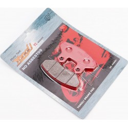 Гальмівні колодки (дискові) LAVERDA-Phoenix 125/150/200/ SYM-RS50/ Shark 4VR 125/ Joyride 125/150/200, к-кт, червоні YONGLI