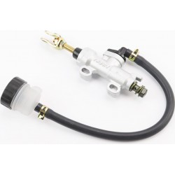 Гальмівний циліндр головний задній, мотоцикли/ATV (кріплення: min-33мм/ max-56мм) тип 1, сріблястий (без гофропружини) Китай