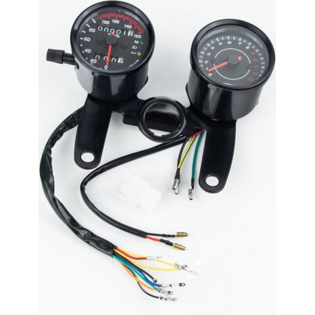 Спідометр, тахометр, чорний (на 160км/год, тахометр електронний) Китай